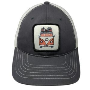 Classic Caps Trucker Hat Gray One Size Snapback Mesh VW Van Rosé Getaway Cinder